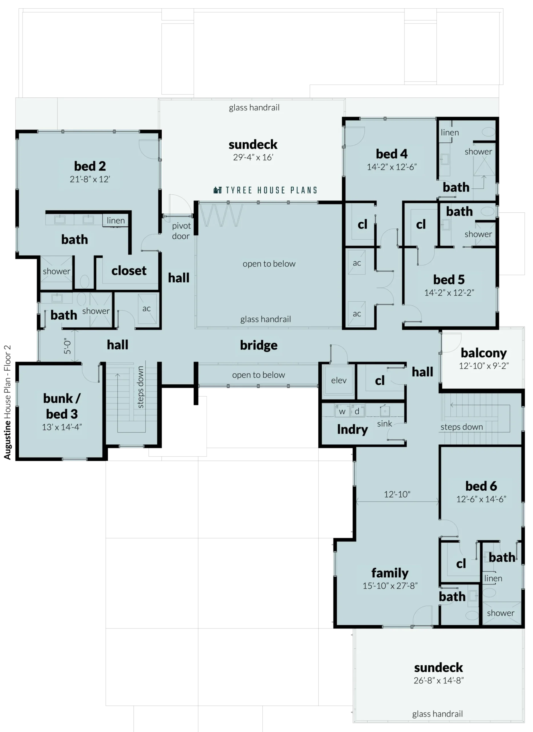 Floor 2 - Augustine by Tyree House Plans