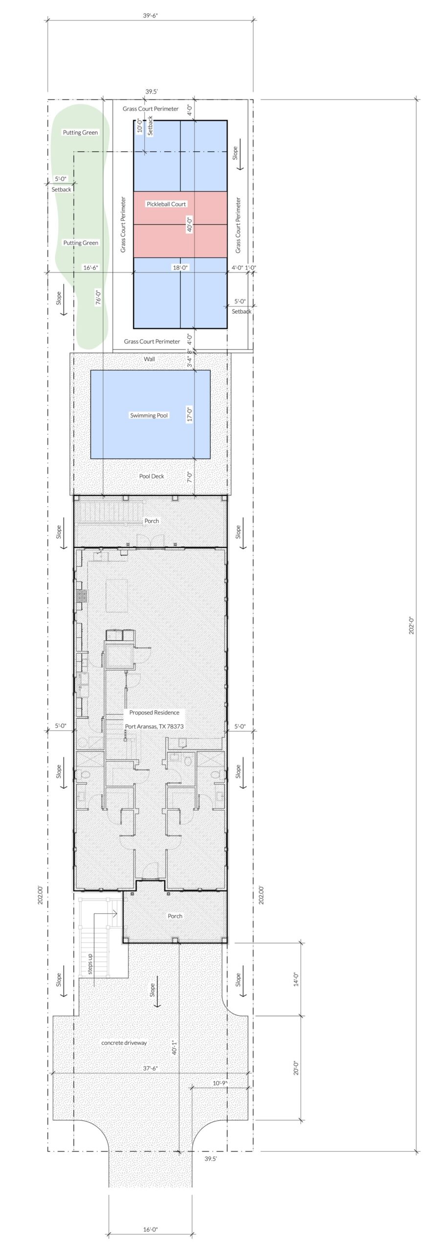 Sample Site Plan 5 by Tyree House Plans