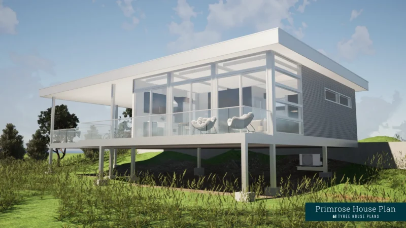 Rear View - Primrose by Tyree House Plans