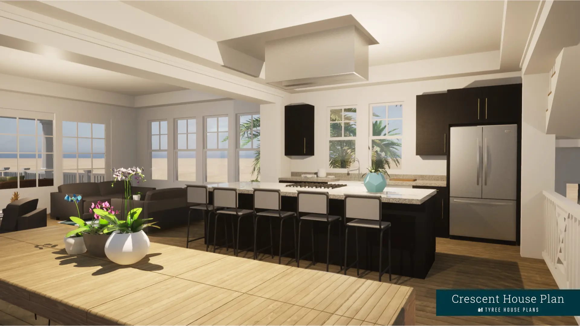 Dining - Crescent by Tyree House Plans