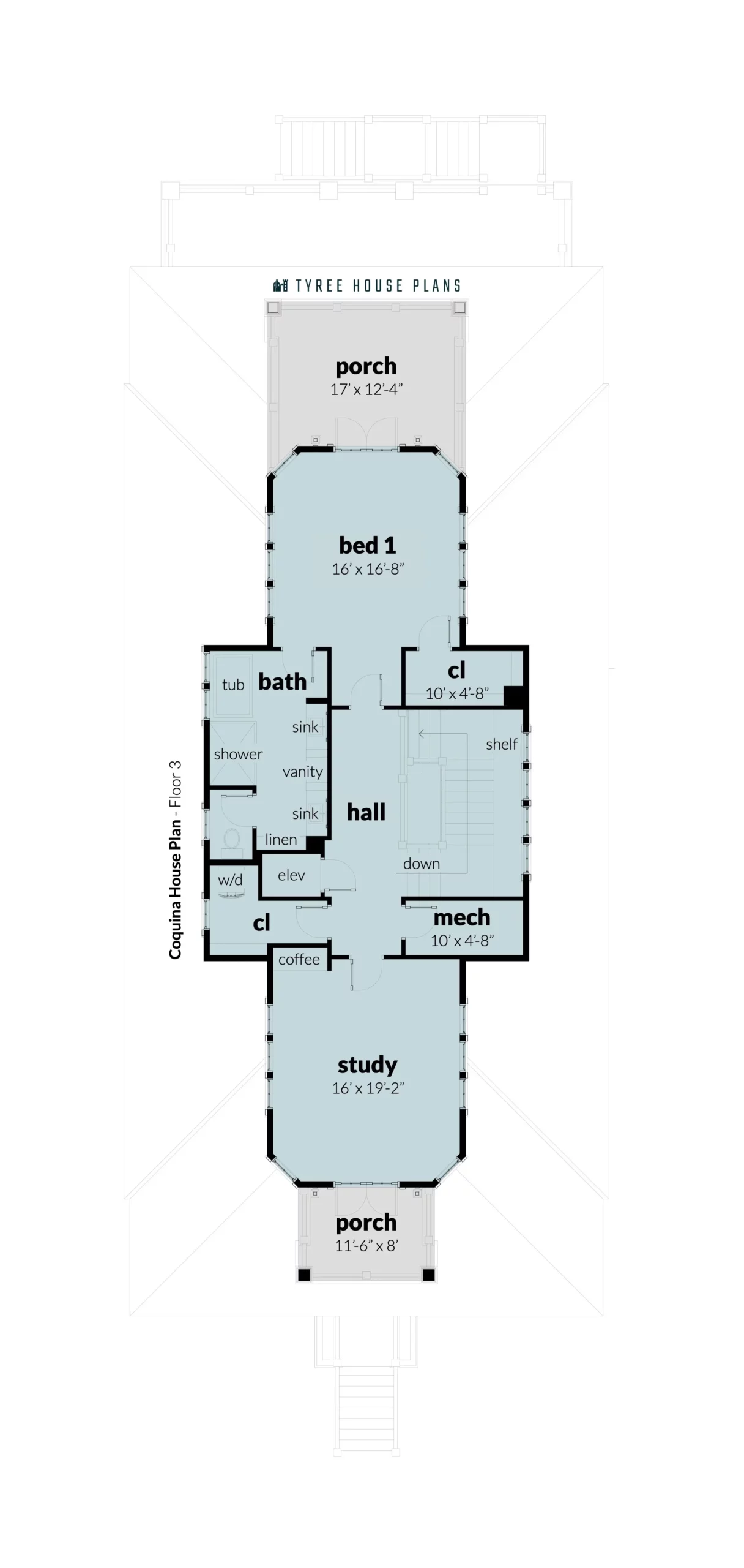 Floor 3 - Coquina by Tyree House Plans