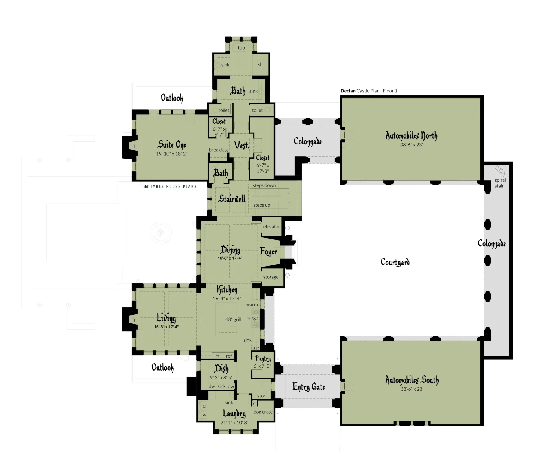 Floor 2 - Declan Castle by Tyree House Plans