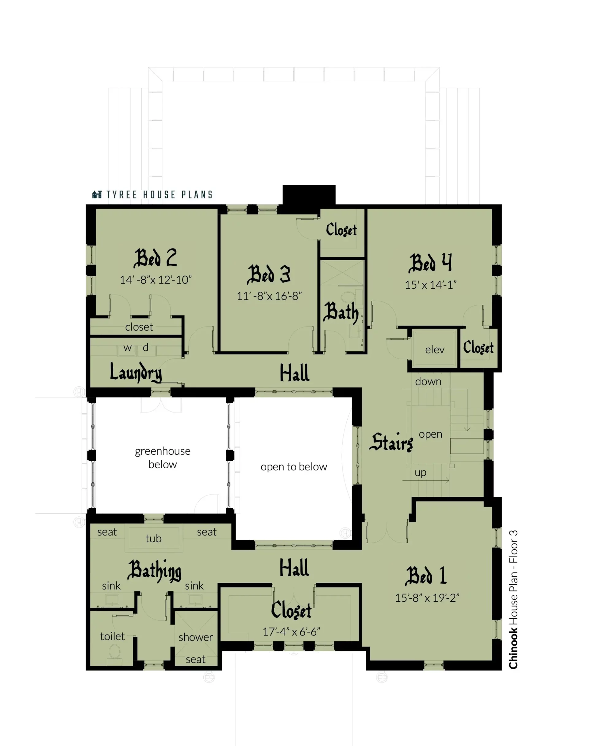 Floor 3 - Chinook Castle by Tyree House Plans