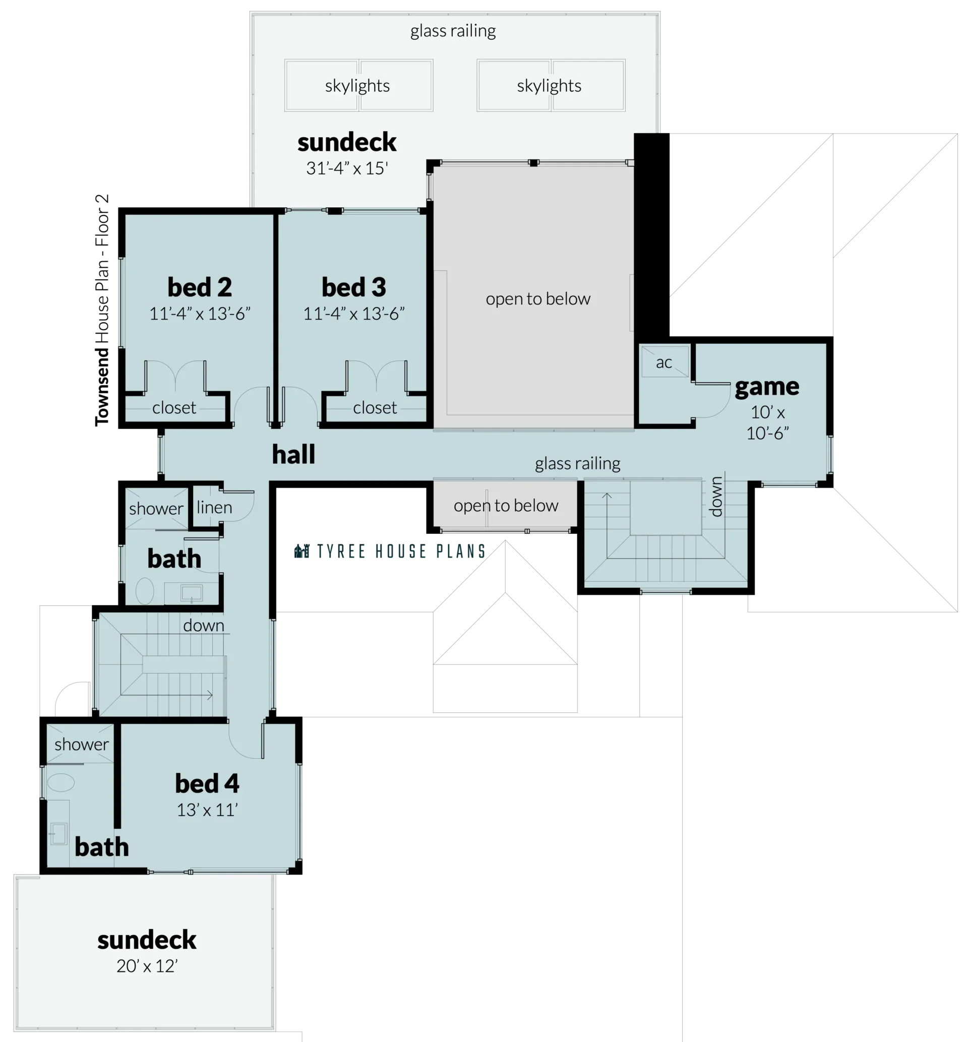 Floor 2 - Townsend by Tyree House Plans