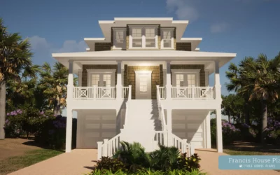 Francis. Five Bedroom Suite Beach House Plan.