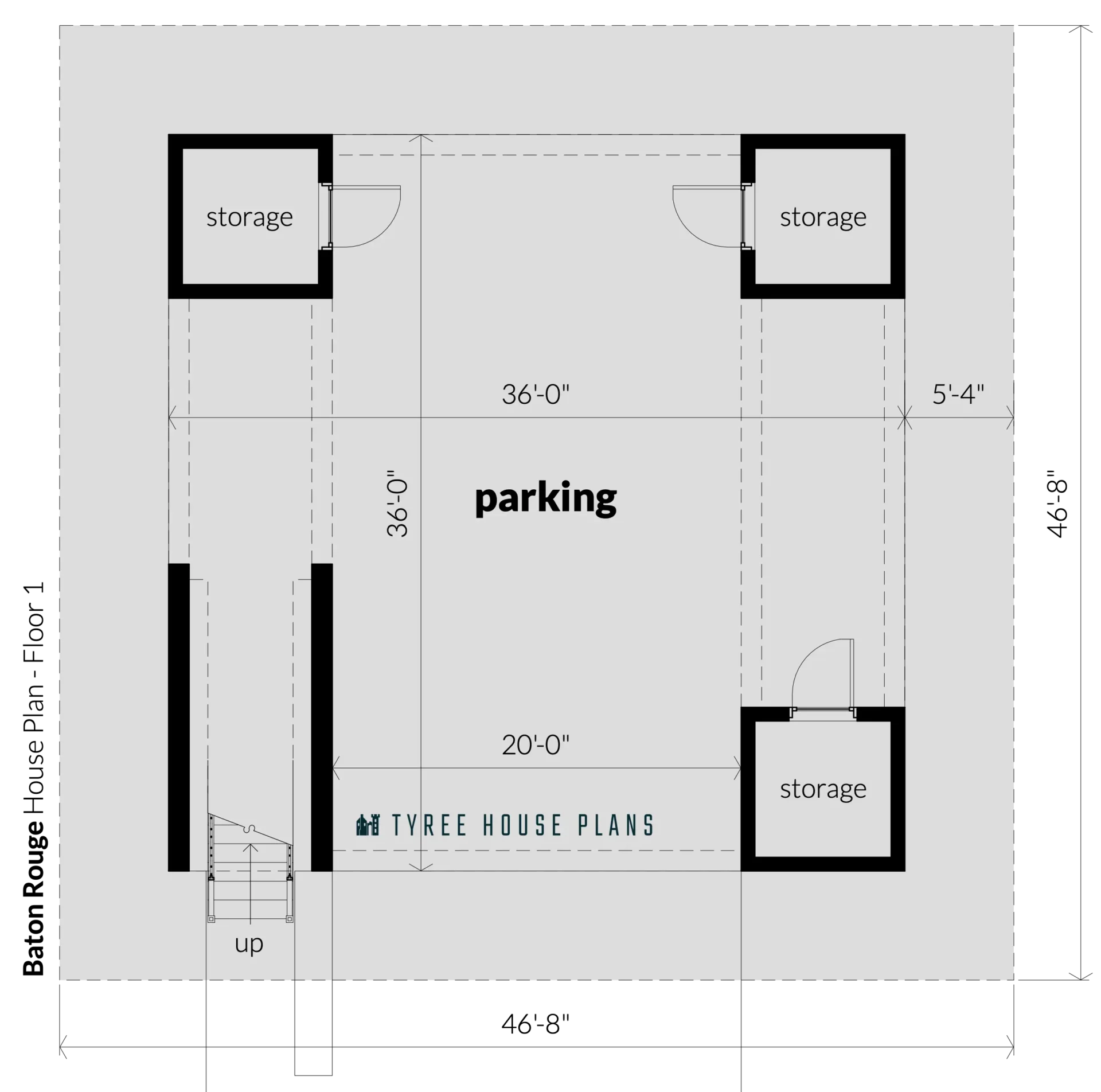 Floor 1 - Baton Rouge by Tyree House Plans