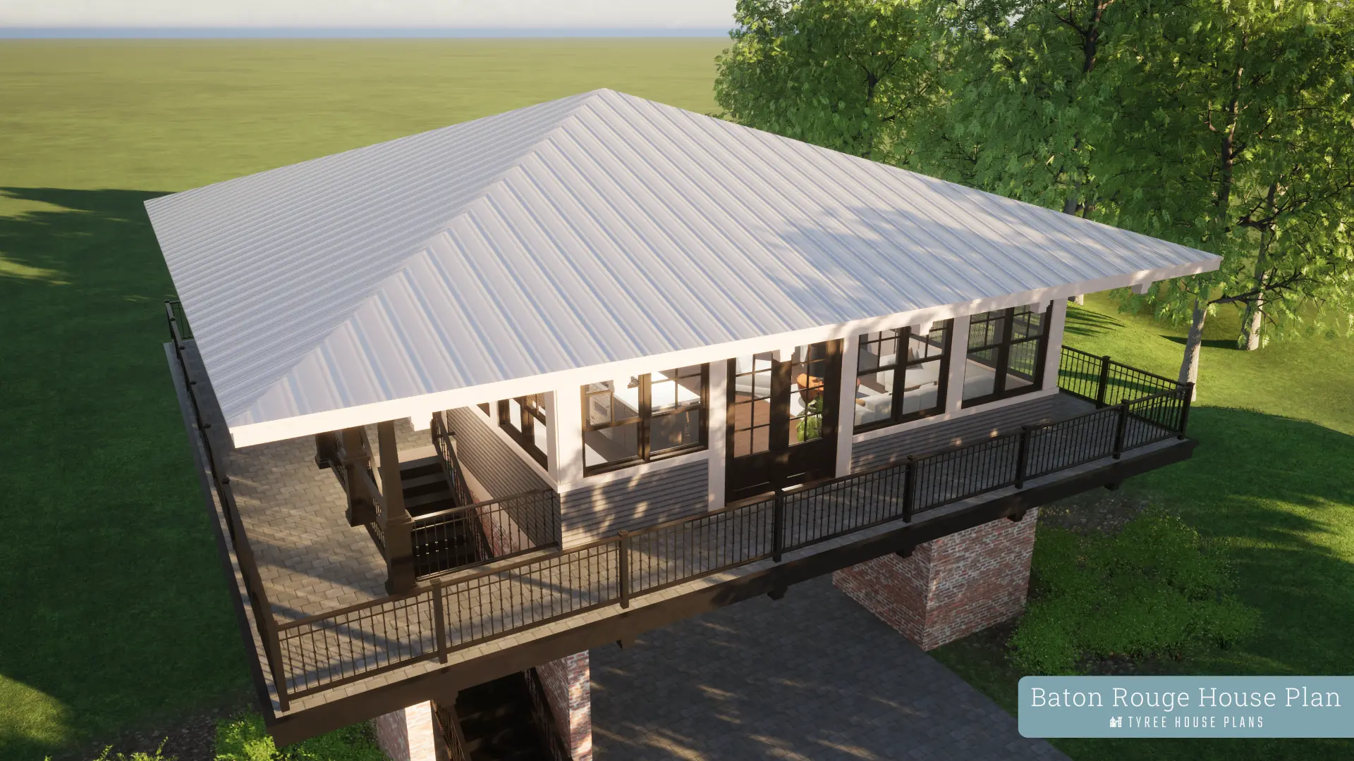 Rooftop - Baton Rouge by Tyree House Plans