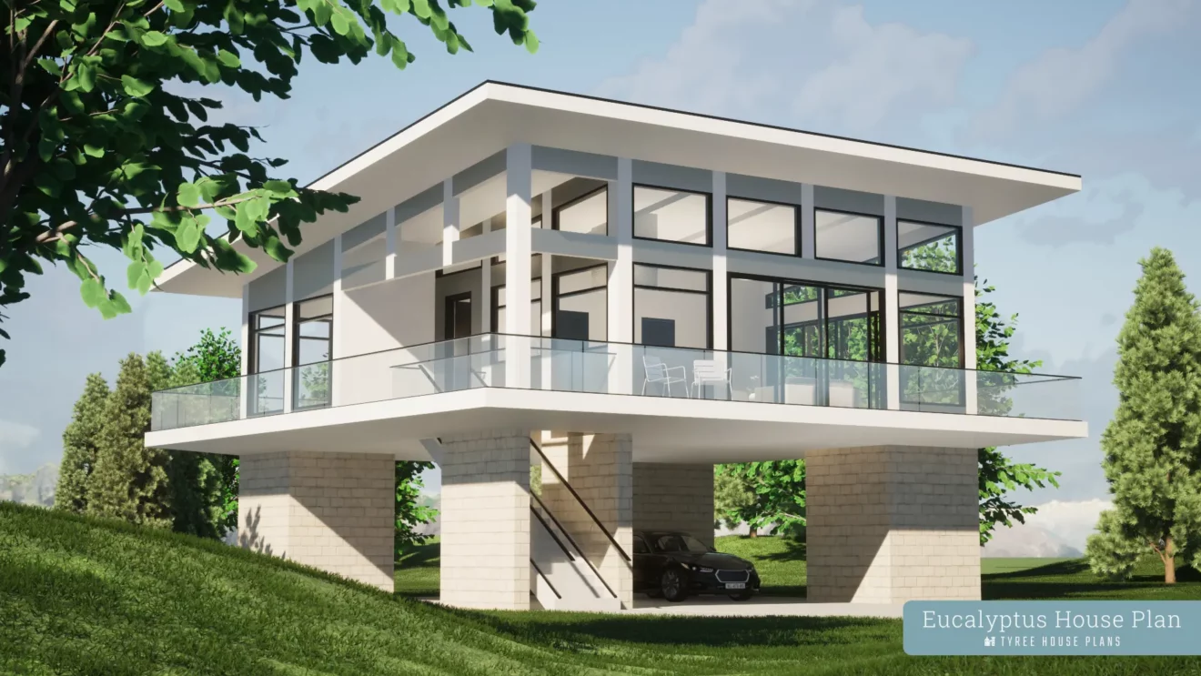 Front - Eucalyptus House Plan by Tyree House Plans