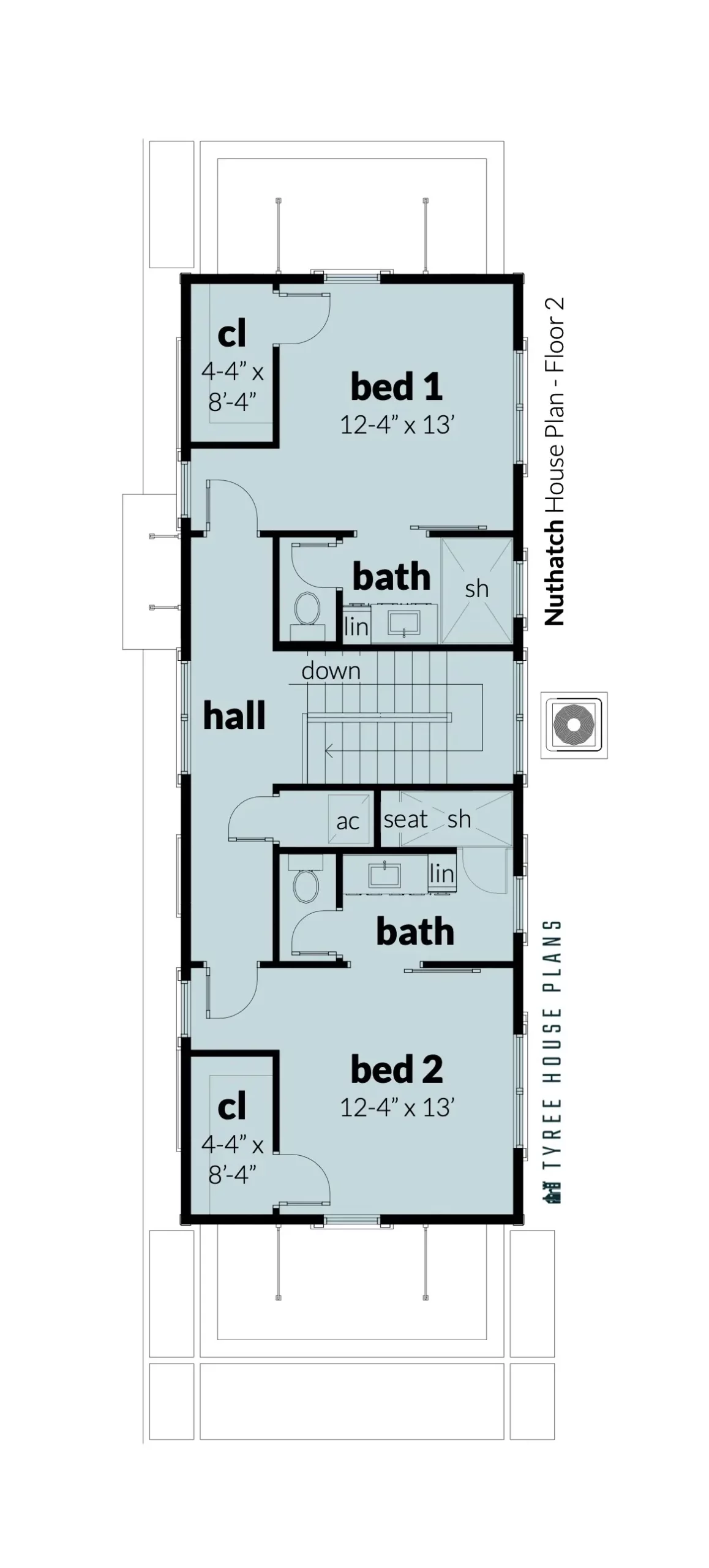 Floor 2 - Nuthatch by Tyree House Plans