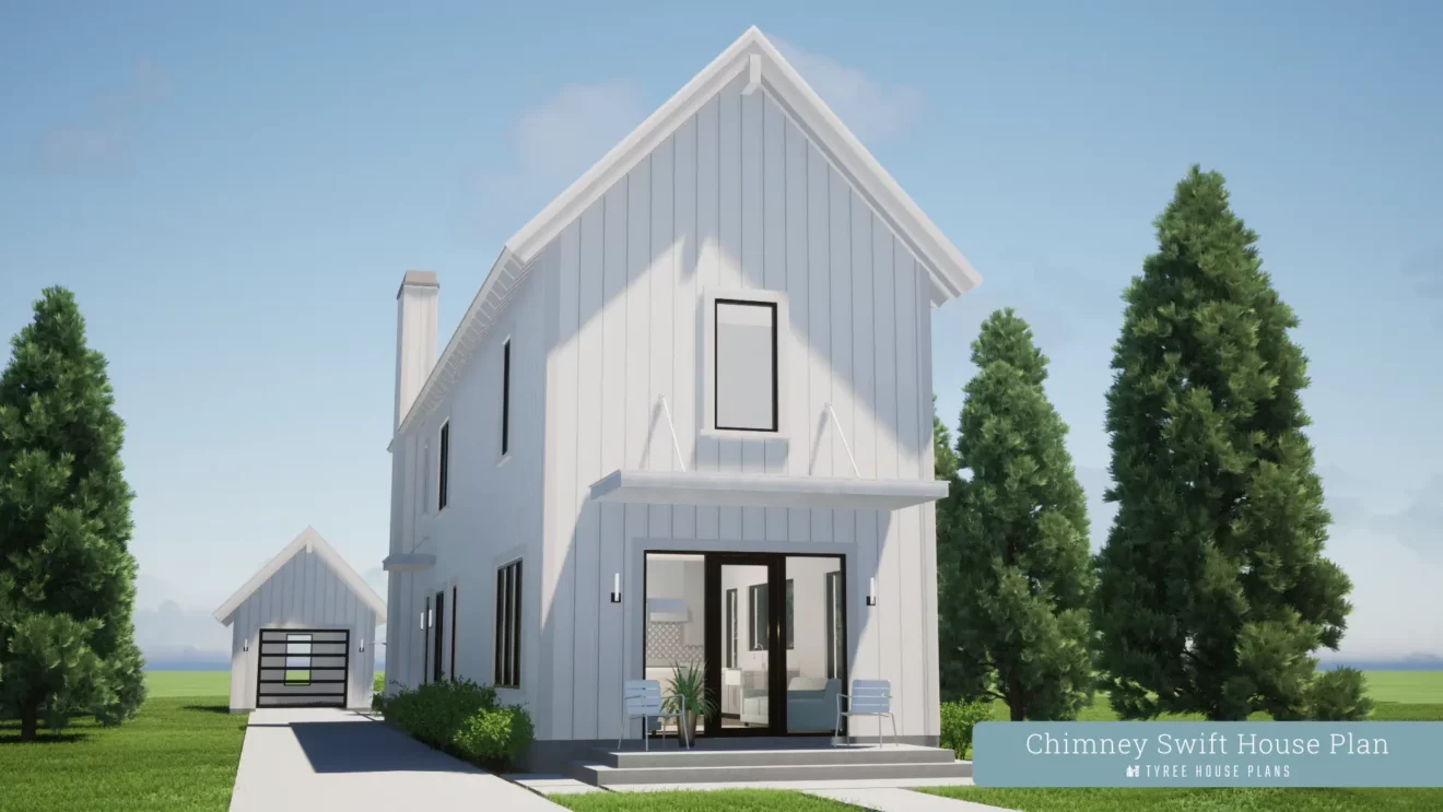 Front Left - Chimney Swift by Tyree House Plans