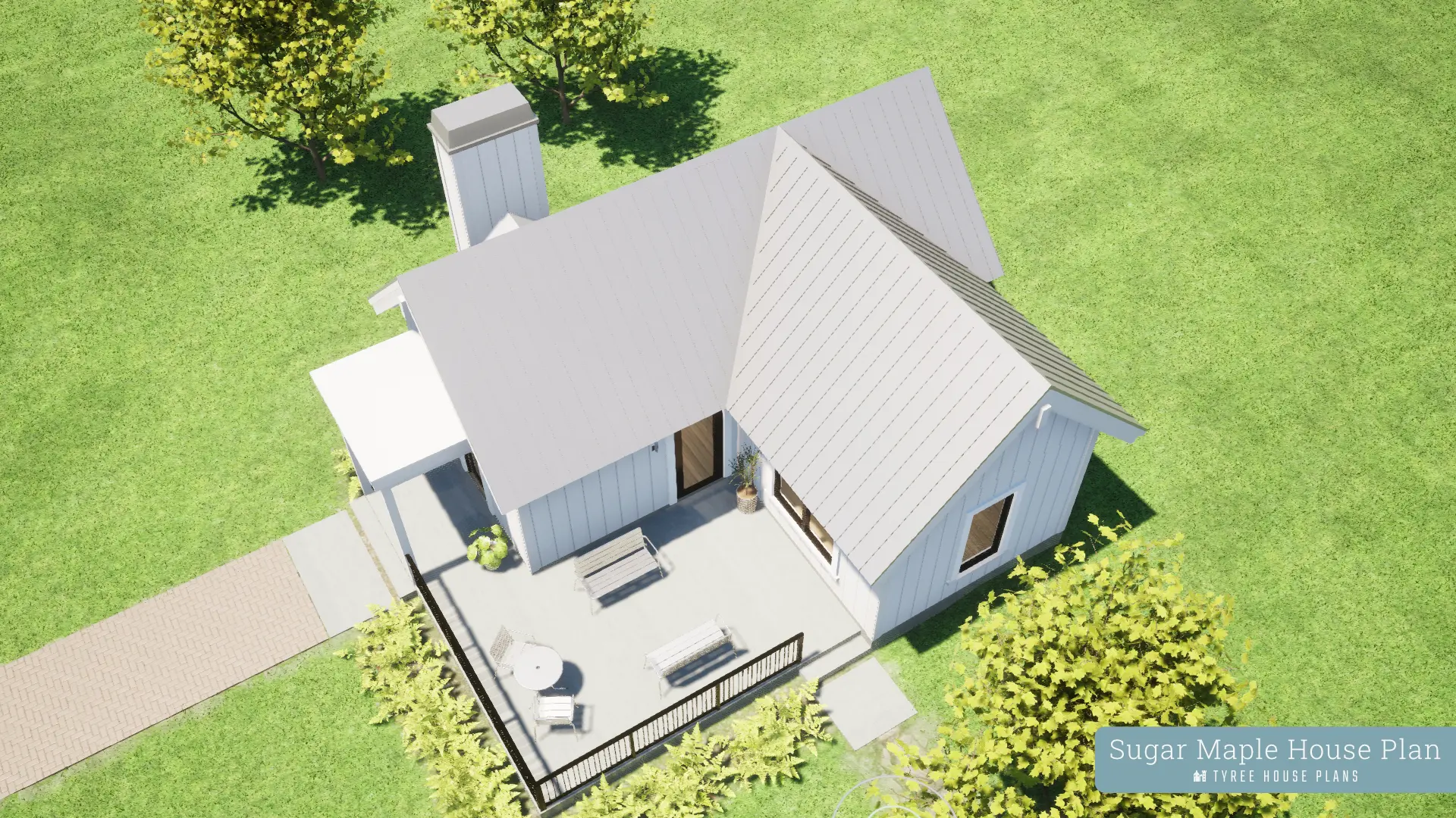 Rooftop View - Sugar Maple by Tyree House Plans