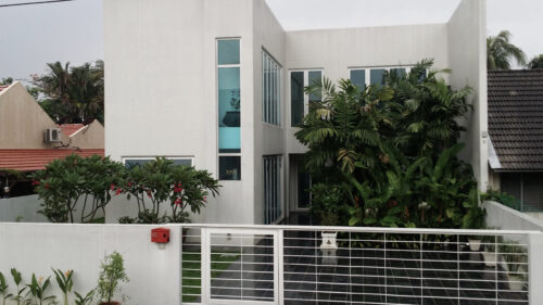 Verdigris in Malaysia. Tyree House Plans.