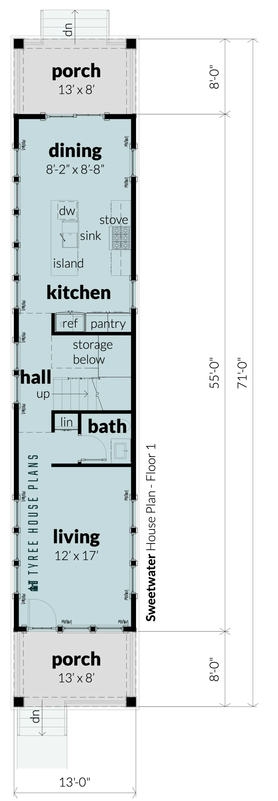 Floor 1 - Sweetwater by Tyree House Plans