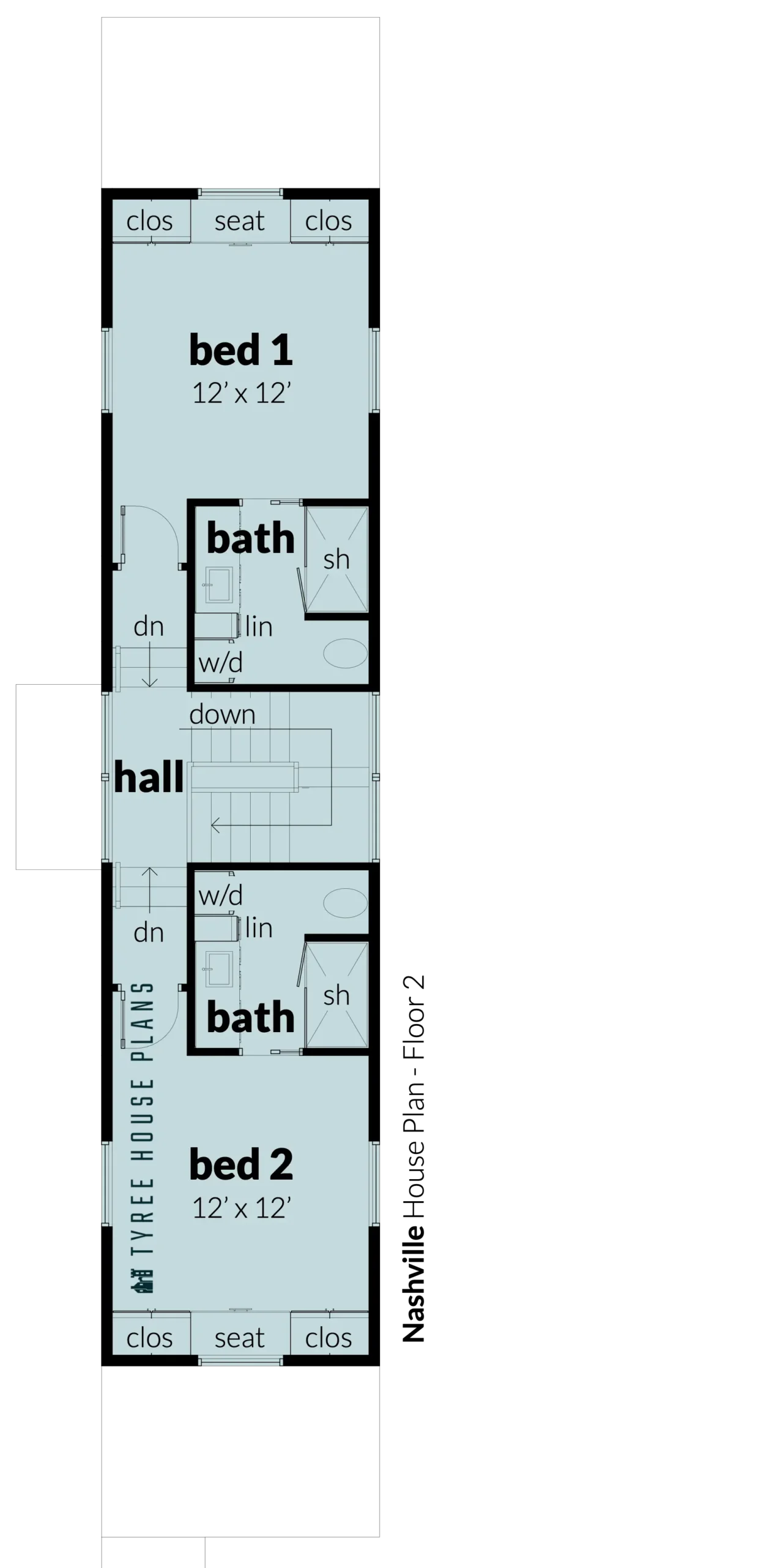 Floor 2 - Nashville by Tyree House Plans