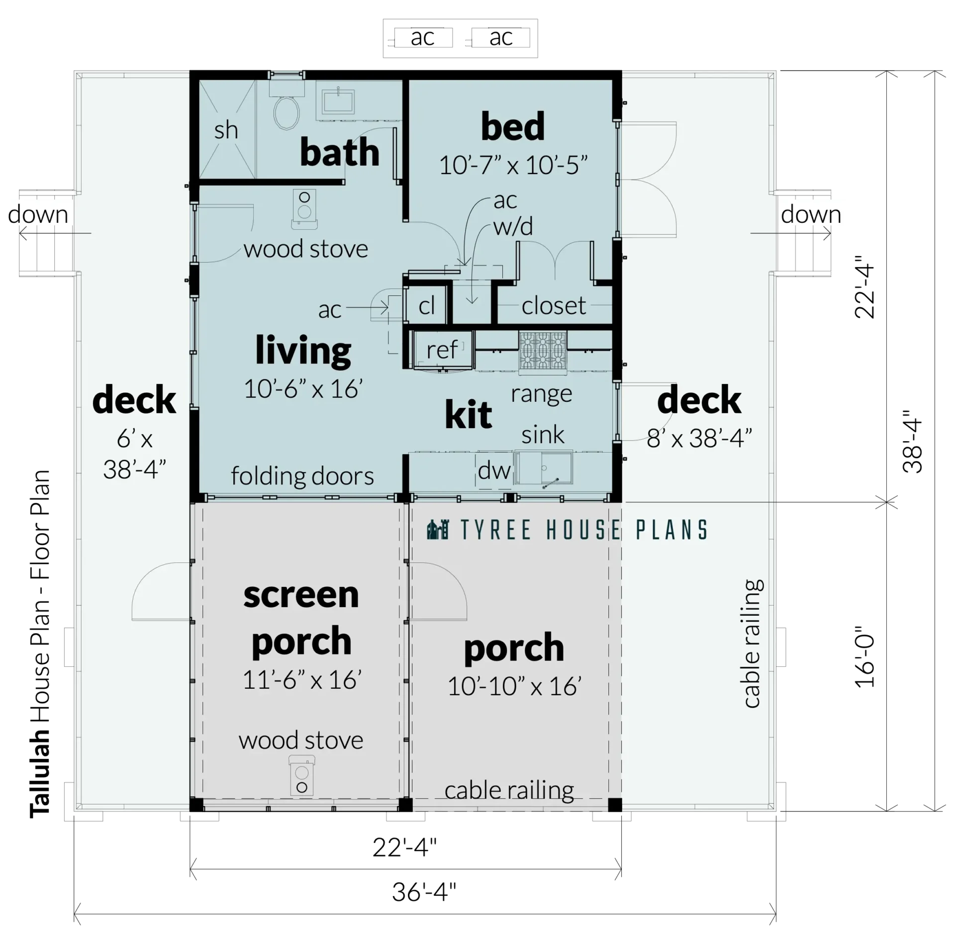 Floor - Tallulah by Tyree House Plans