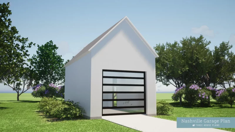 Front - Nashville Garage Plan by Tyree House Plans