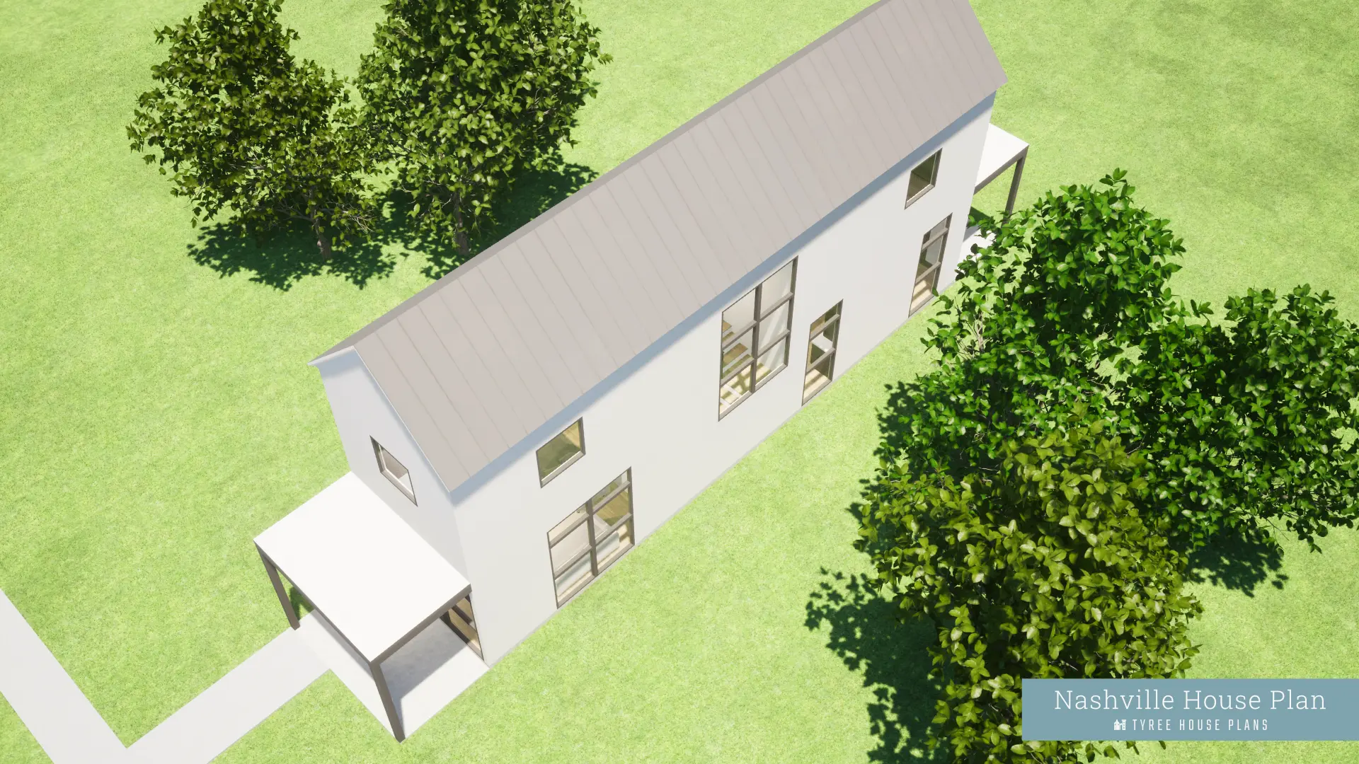 Rooftop View - Nashville by Tyree House Plans