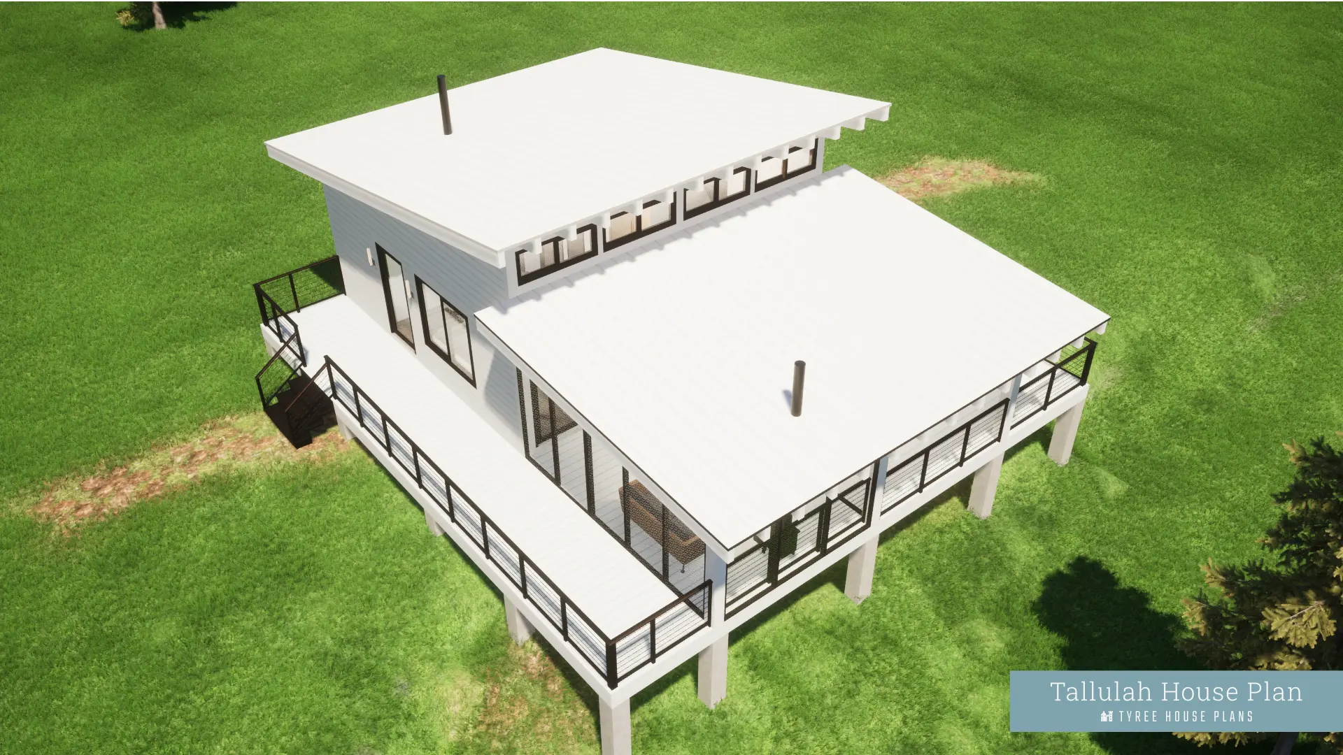 Rooftop View - Tallulah by Tyree House Plans