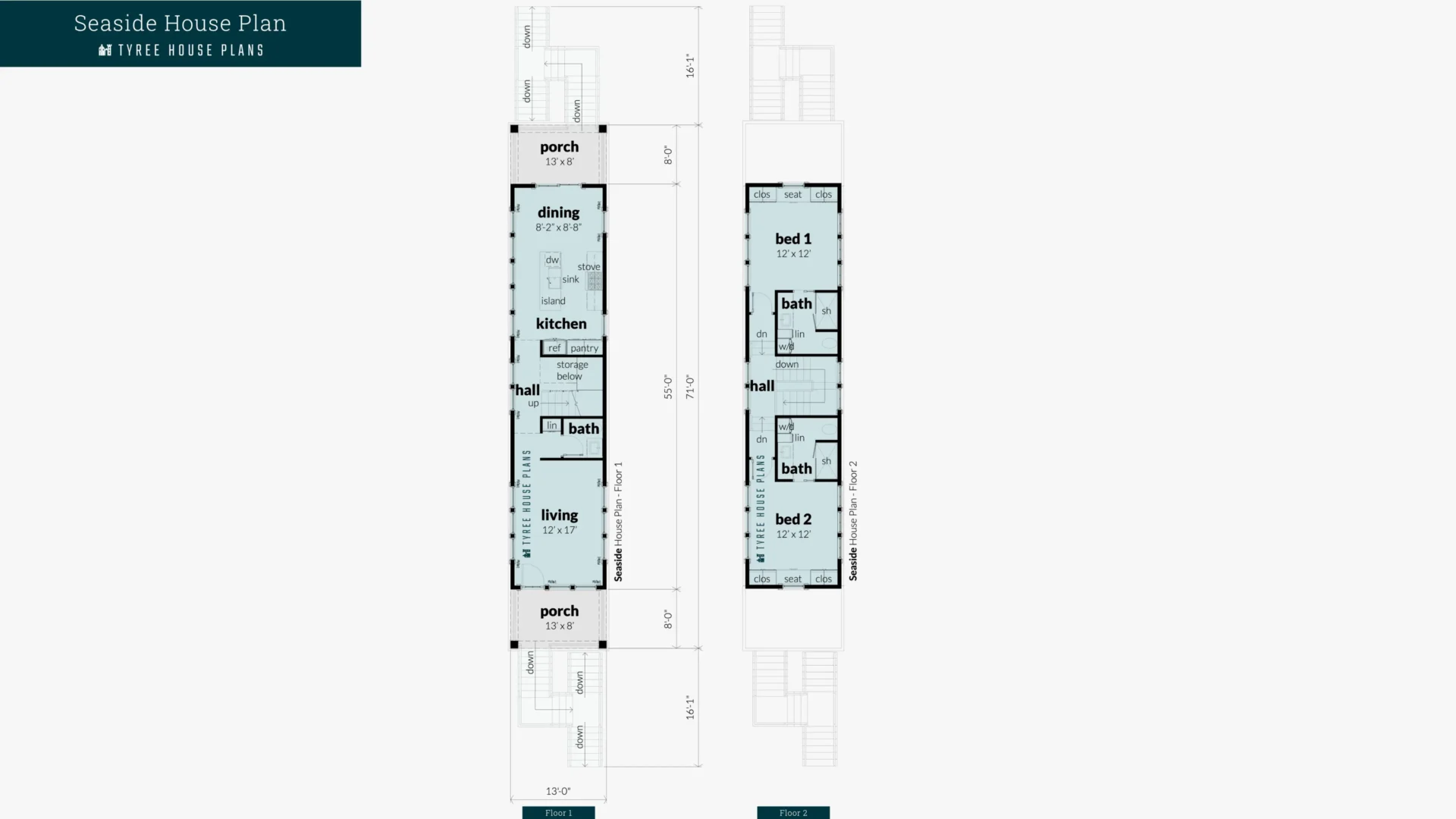 Seaside Floor Artwork by Tyree House Plans