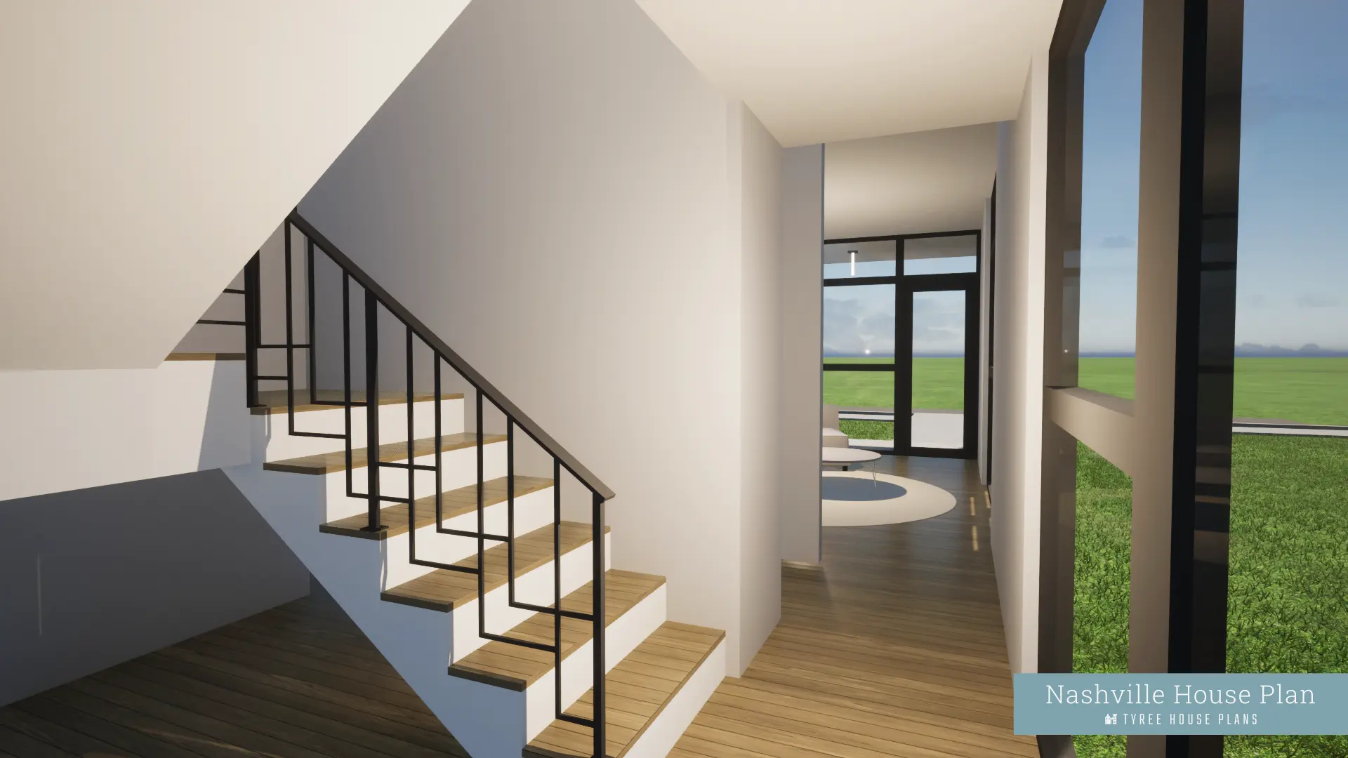 Stairwell 1 - Nashville by Tyree House Plans