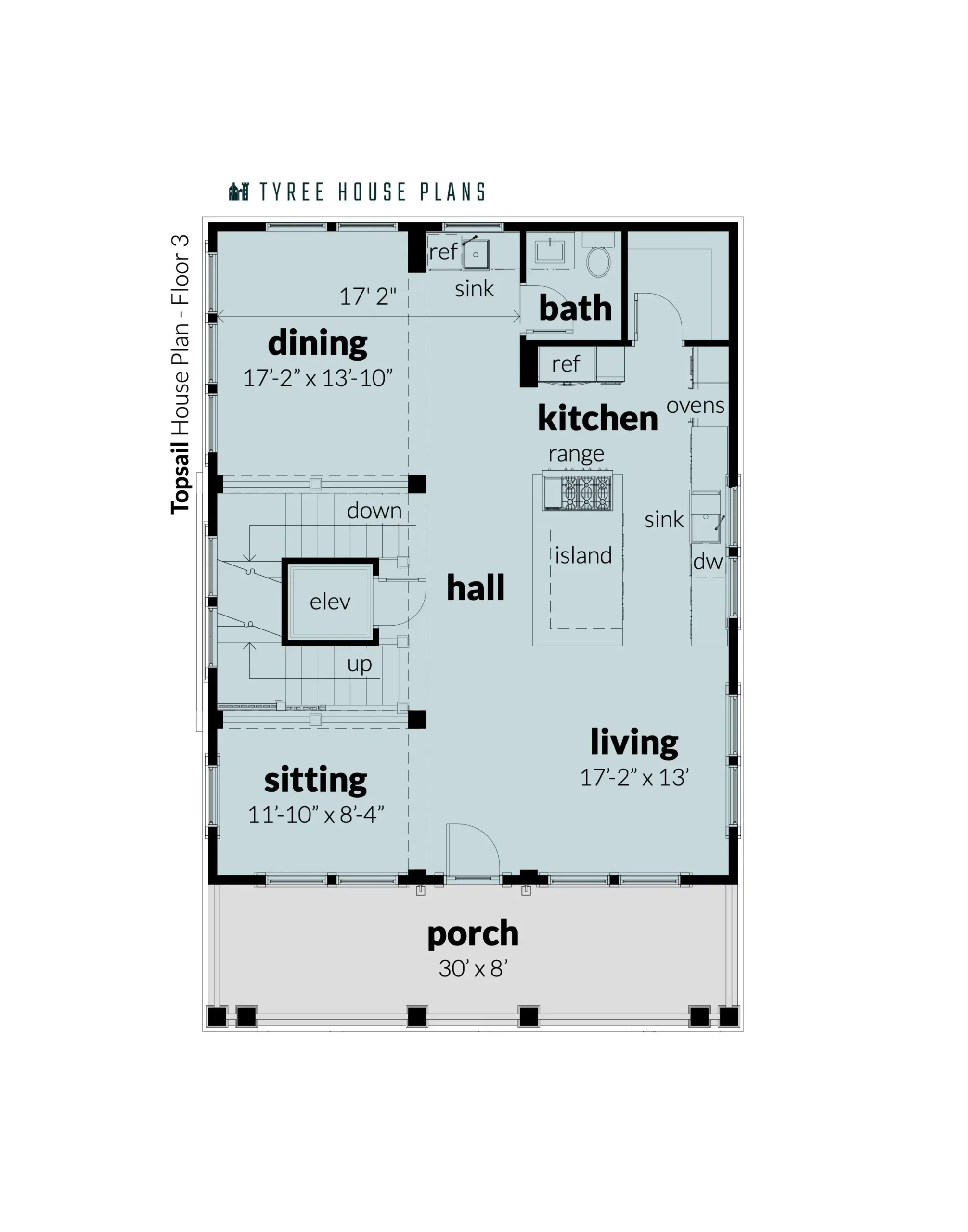 Floor 3 - Topsail by Tyree House Plans