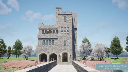 Front - Davis Castle by Tyree House Plans