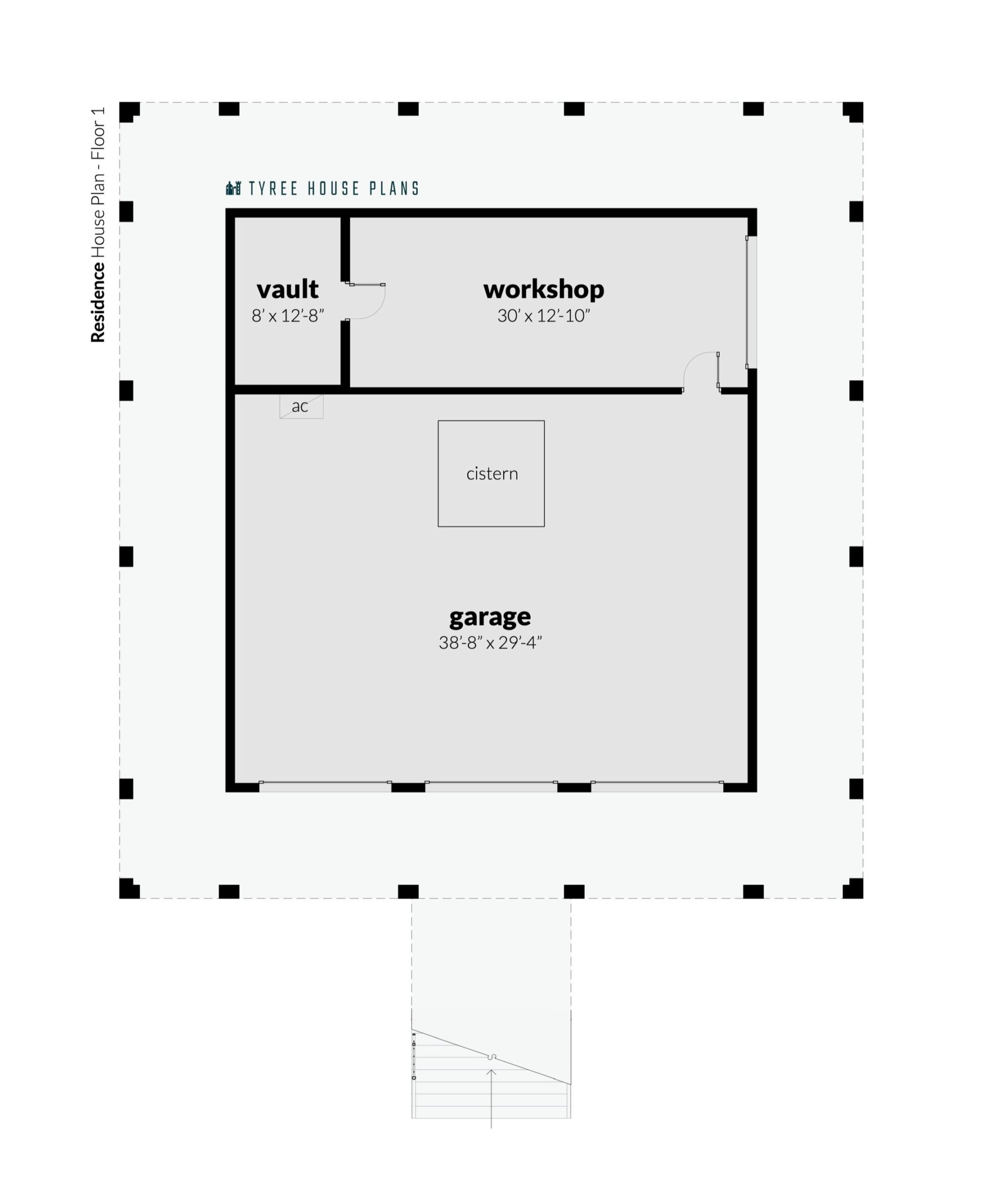 Floor1 - Customized Sahara House Plan in Arizona, US