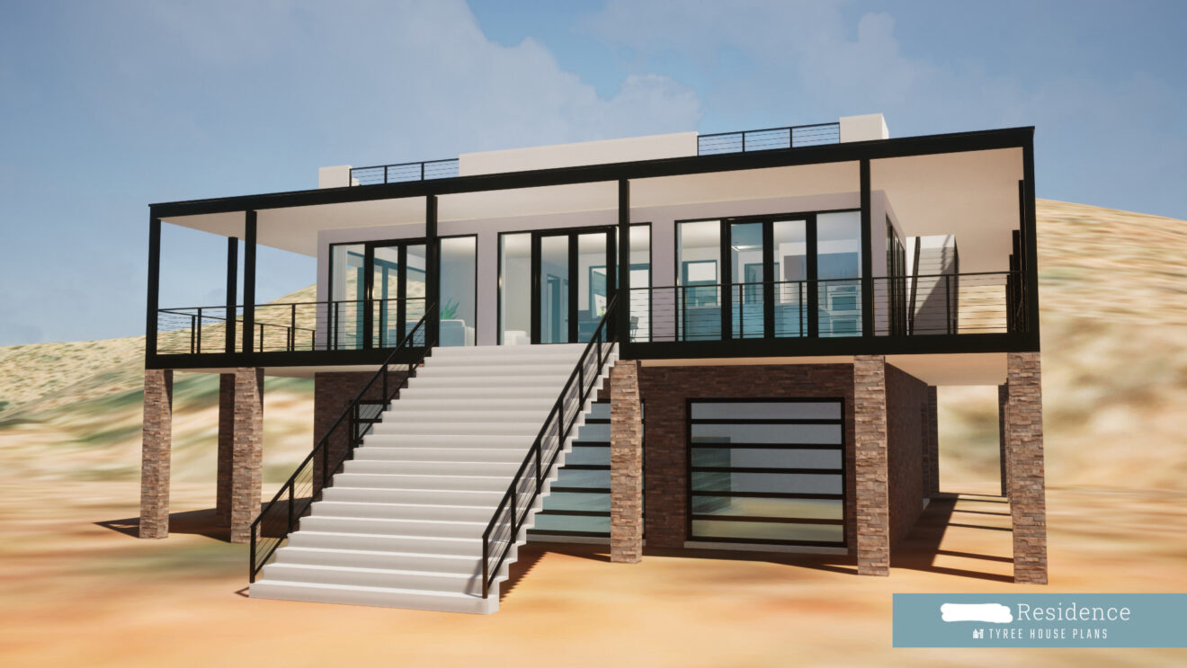 Front - Customized Sahara House Plan in Arizona, US