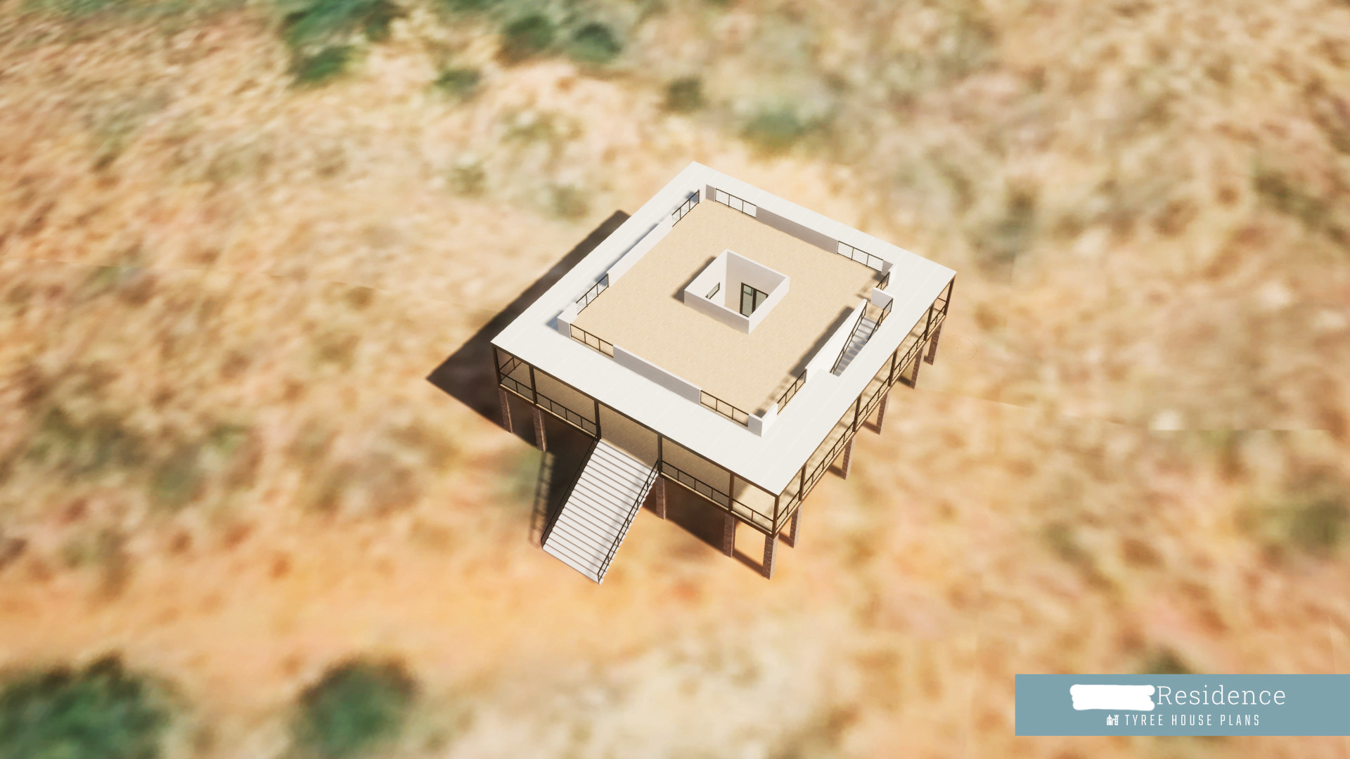 Rooftop 1 - Customized Sahara House Plan in Arizona, US