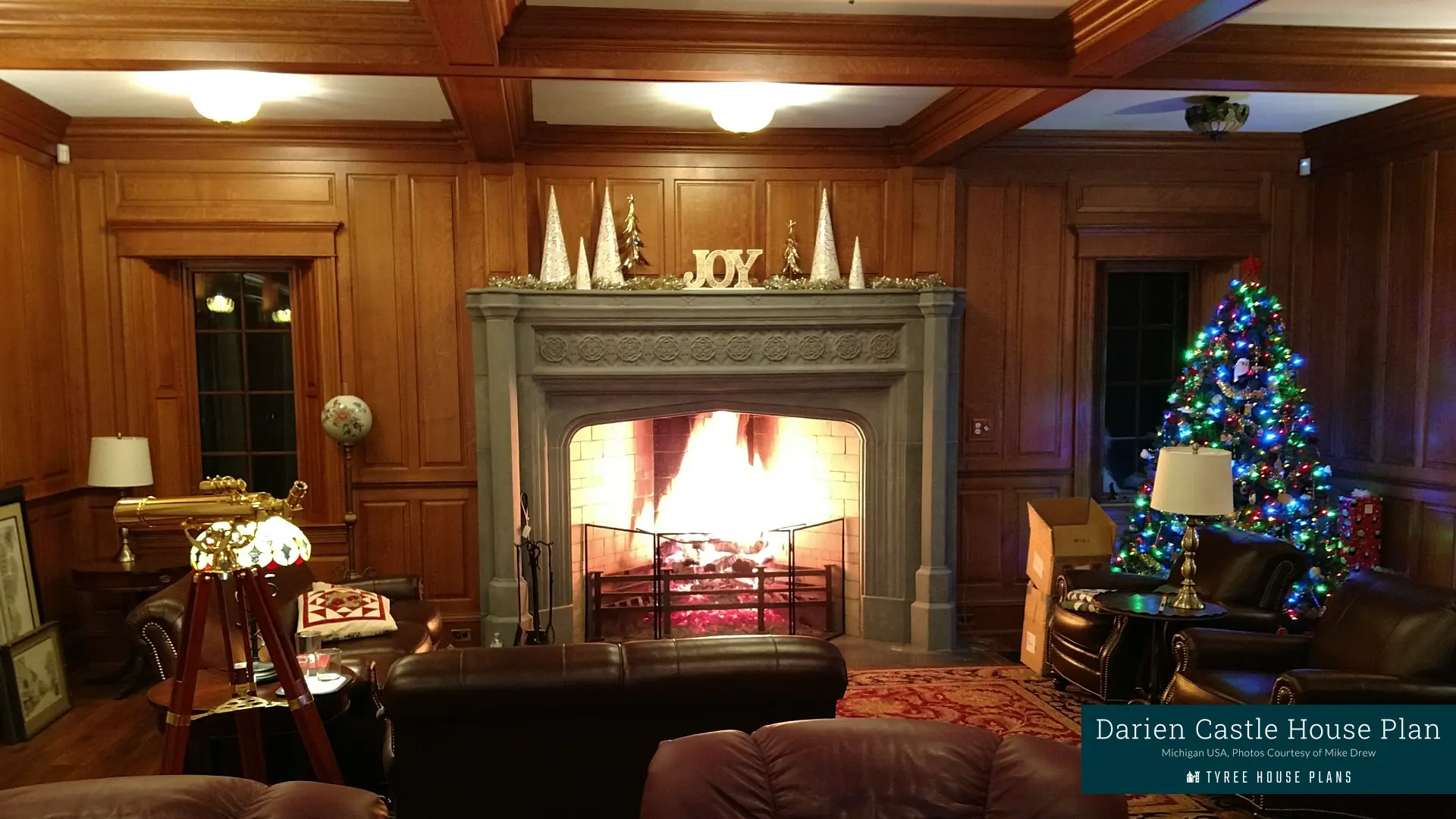 Fireplace1 - Darien Castle in Michigan