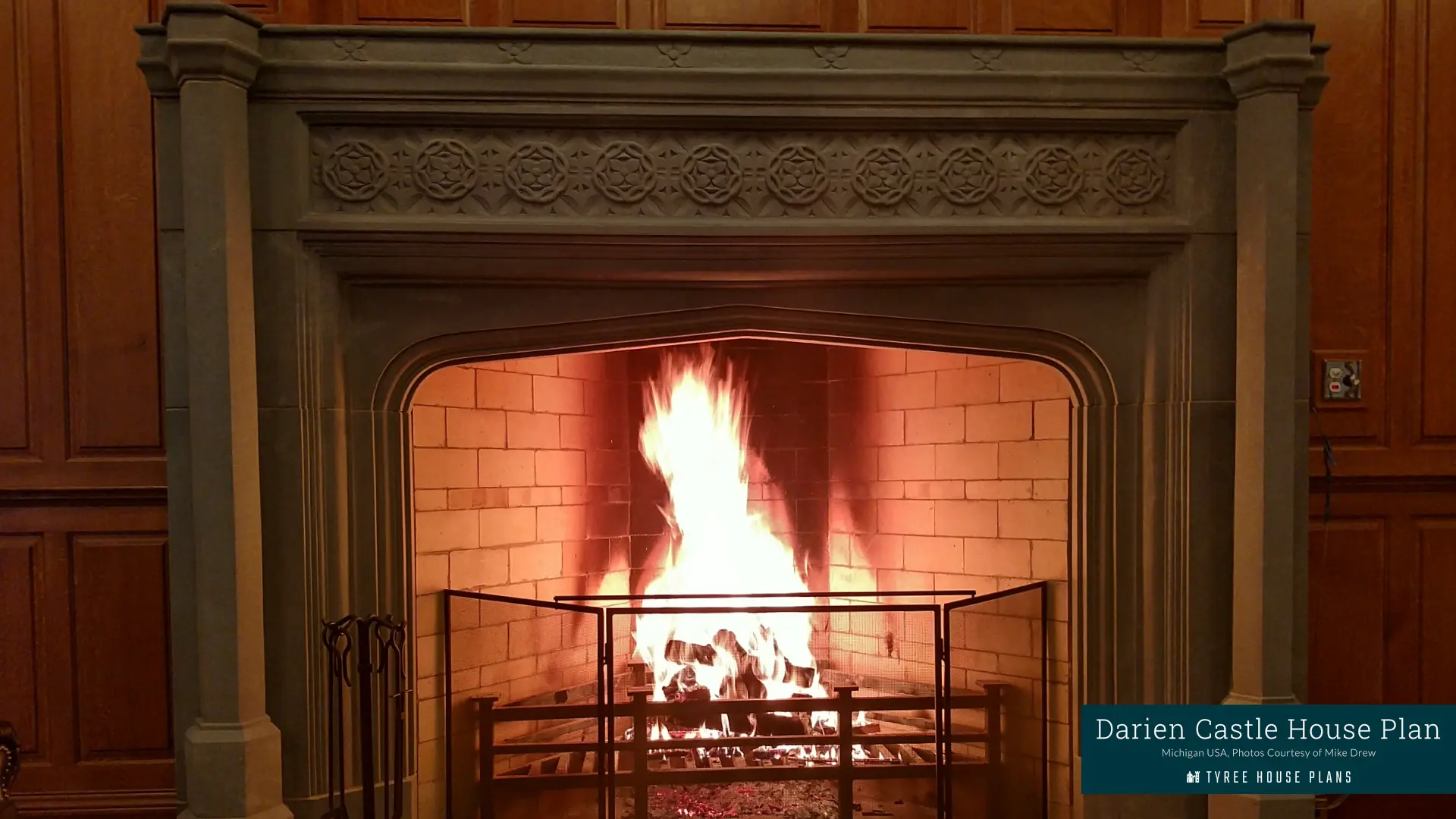 Fireplace2 - Darien Castle in Michigan