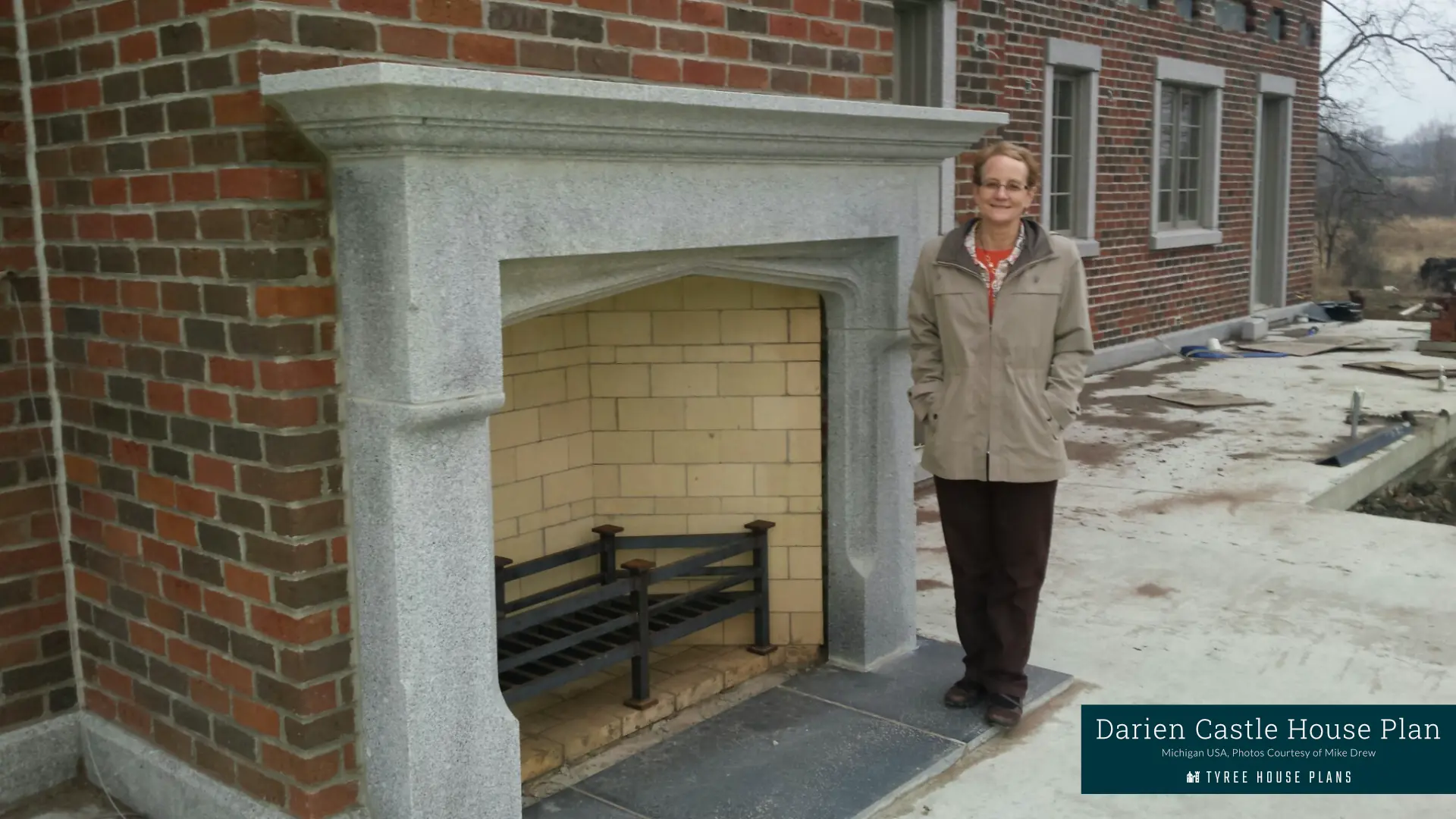 Fireplace3 - Darien Castle in Michigan