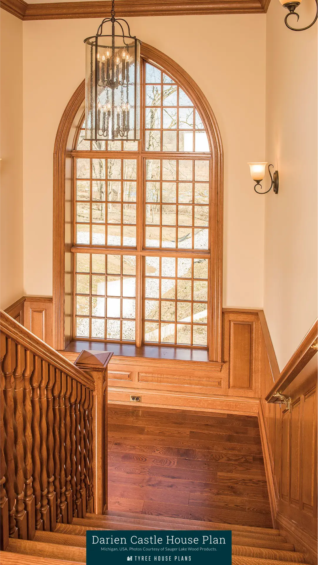 Main Stairwell 2 - Darien Castle in Michigan