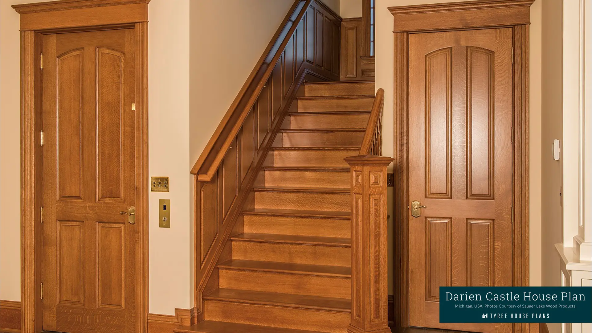 Main Stairwell - Darien Castle in Michigan