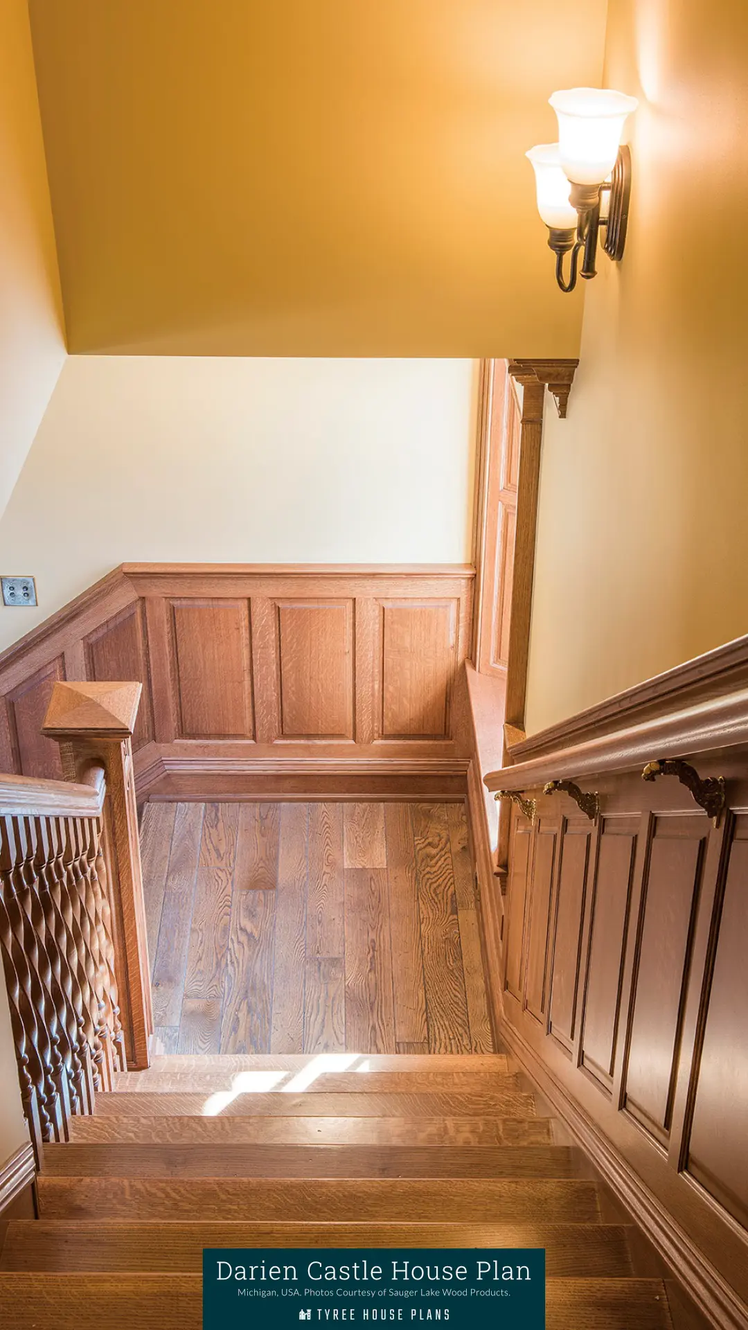 Stairwell at Pub - Darien Castle in Michigan