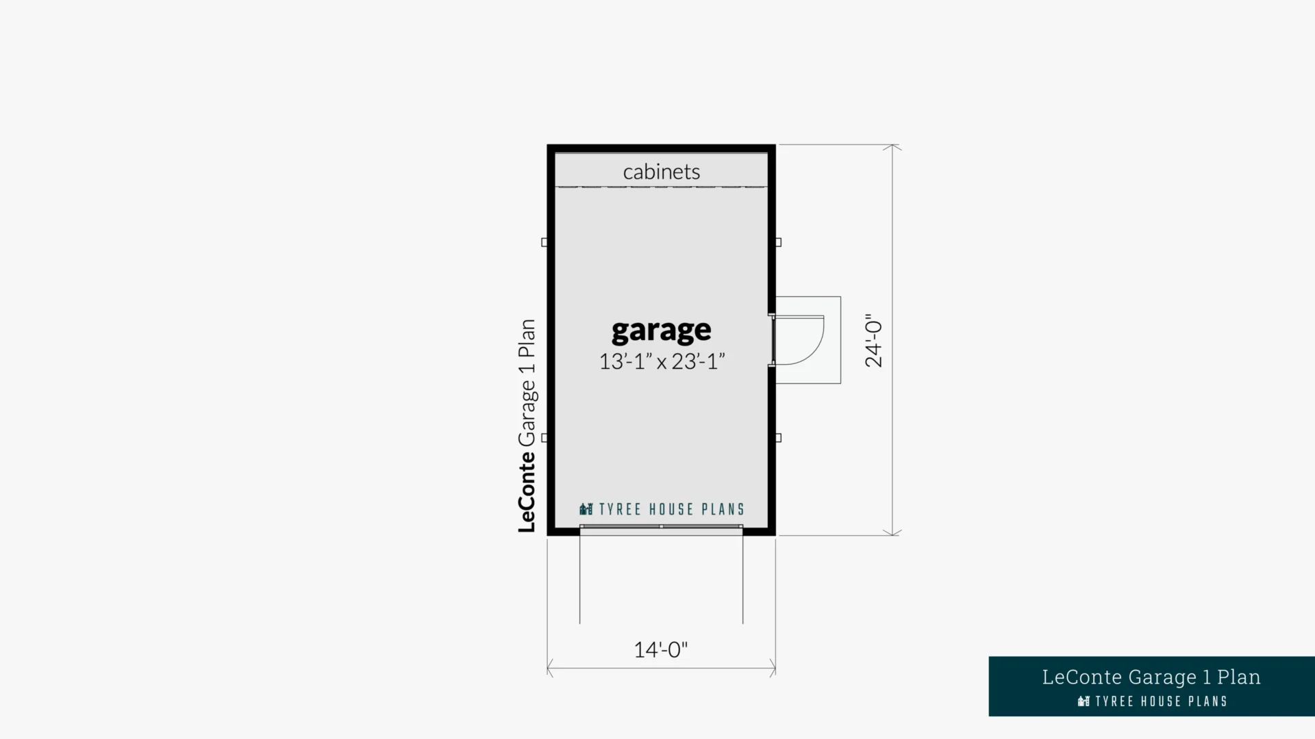 LeConte Garage 1 Plan - Floor Artwork by Tyree House Plans