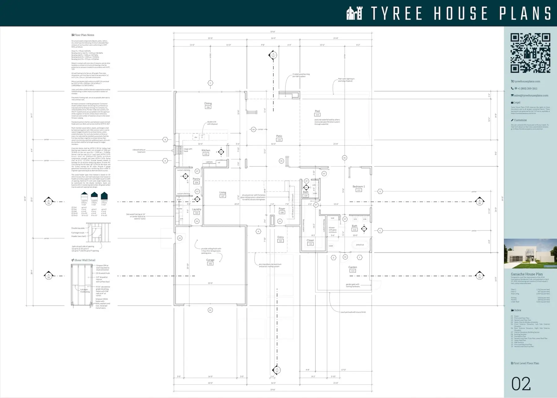 Ganache_House_Plan_02_First Level Floor Plan