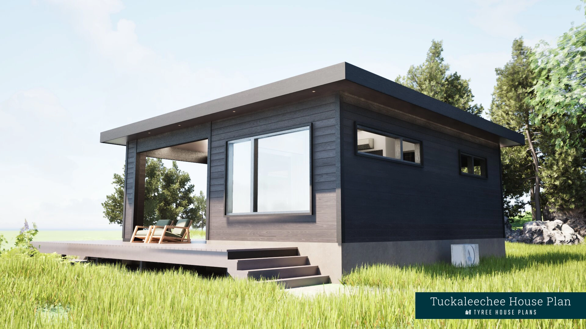 Rear - Tuckaleechee by Tyree House Plans