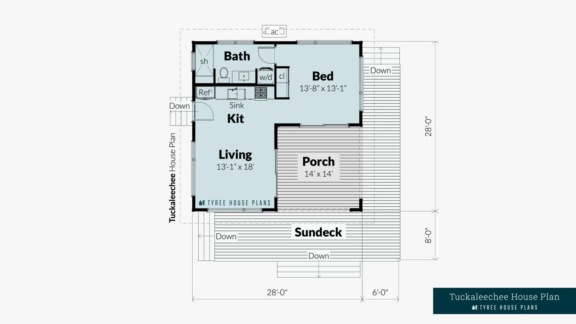 Tuckaleechee House Plan Floor Artwork by Tyree House Plans