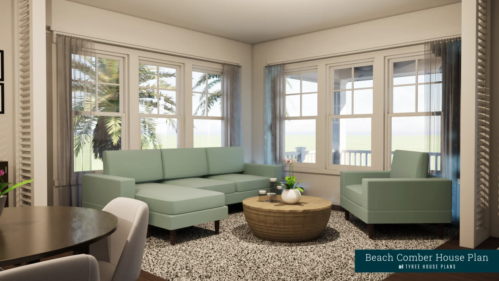 Living - Beach Comber by Tyree House Plans