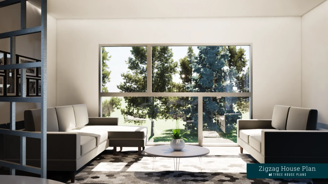 Living - Zigzag by Tyree House Plans