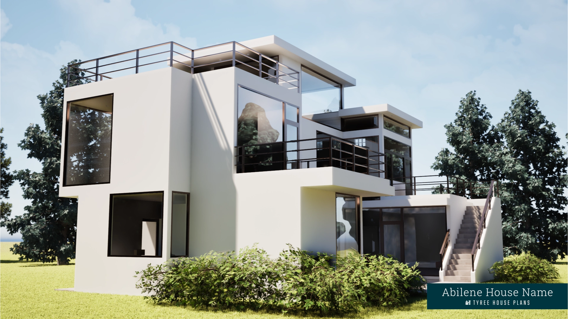 Front Left - Abilene House Plan by Tyree House Plans