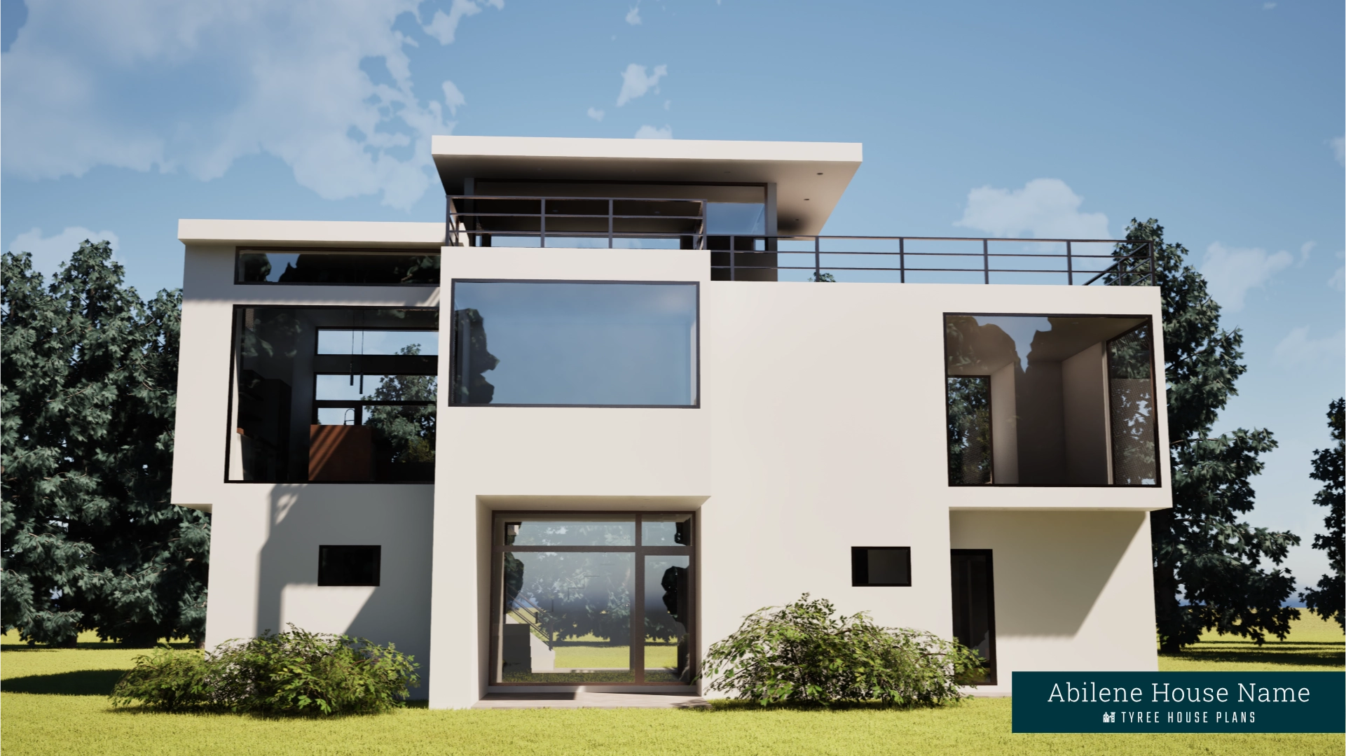 Front View - Abilene House Plan by Tyree House Plans