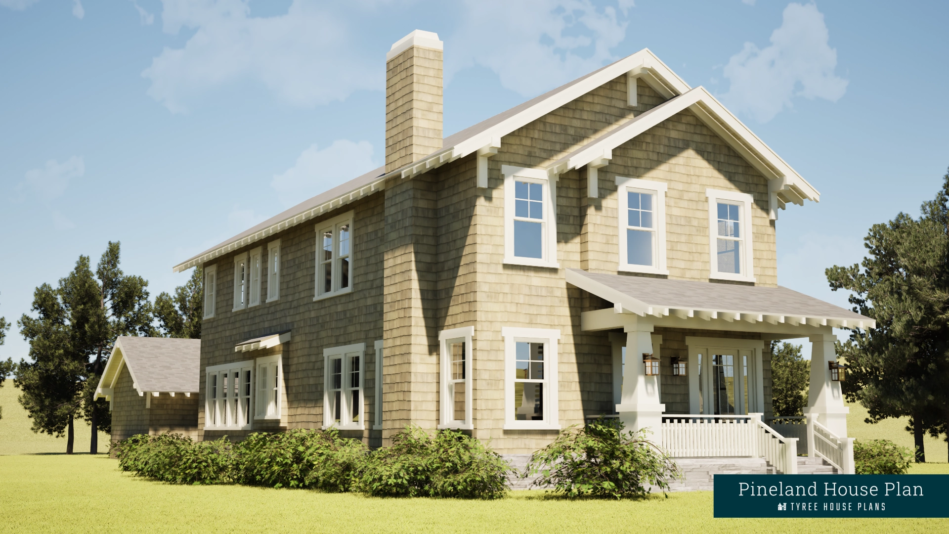 Front Left - Pineland by Tyree House Plans