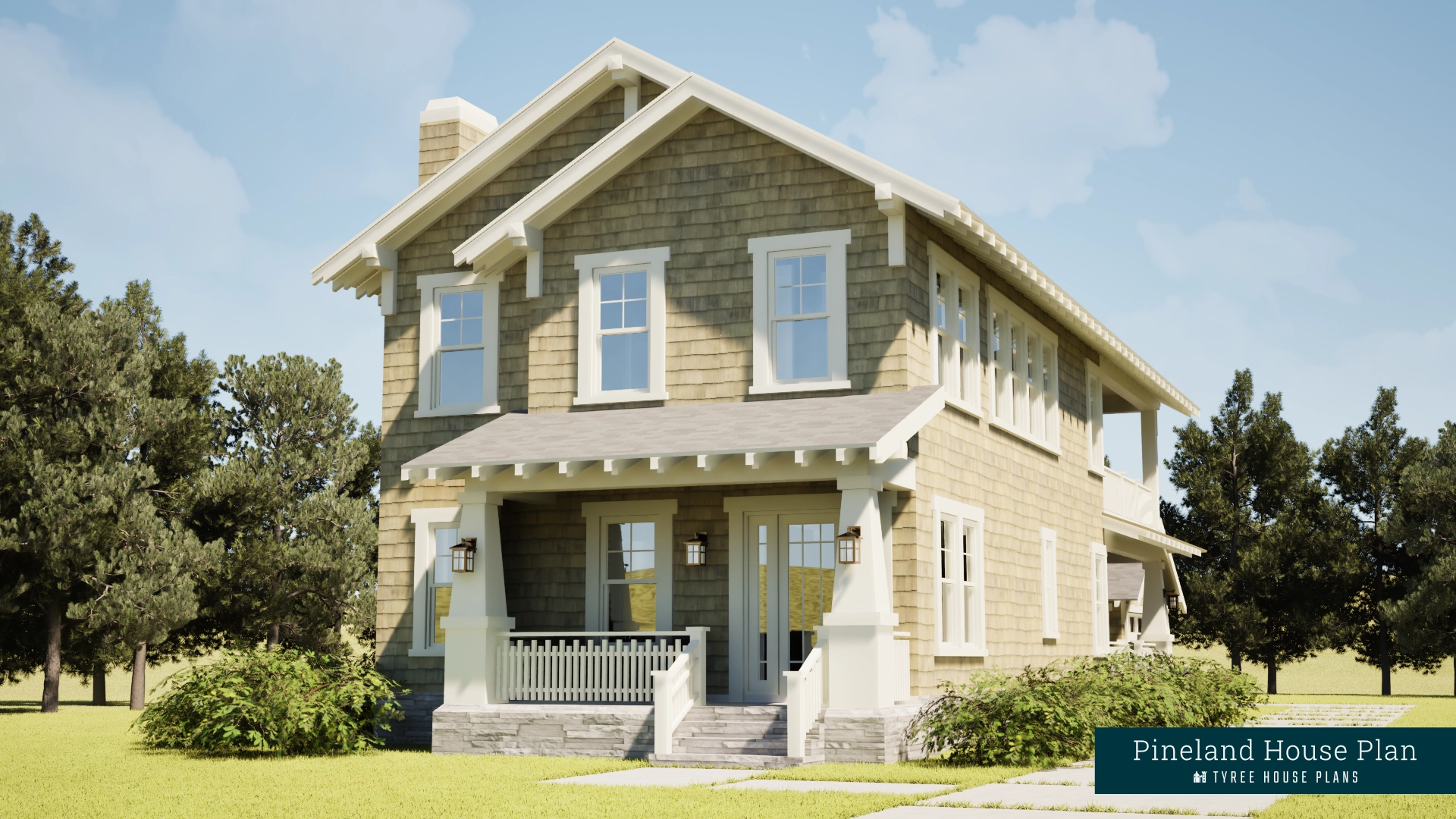 Front Right - Pineland by Tyree House Plans