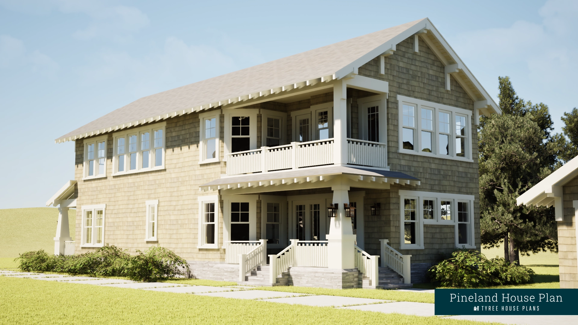 Rear - Pineland by Tyree House Plans